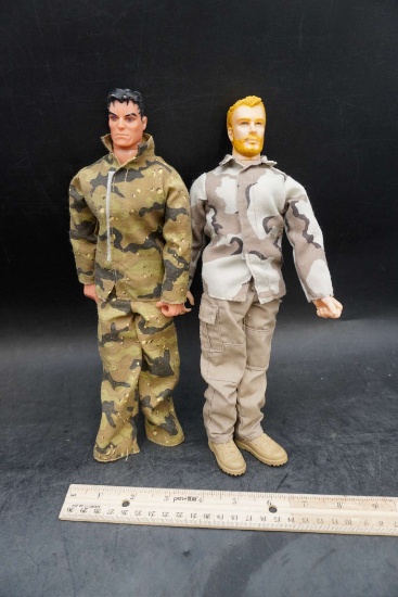 2 - Action Figure Dolls In Camo