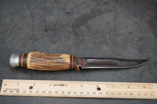 Edgebrand Knife #457 W/ Stag Antler (Real?) Handle - Solingen Germany