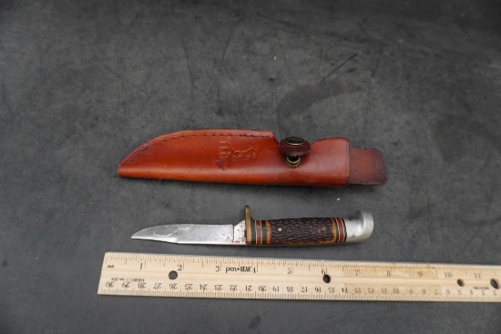 Knife W/ El Ridge Leather Sheath