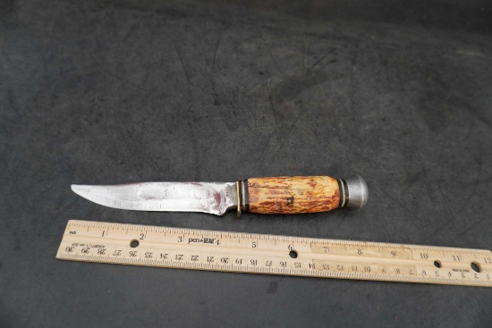 Knife W/ Stag Antler (Real?) Handle (Germany)