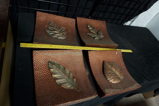 4 - Leaf Wall Art Pieces