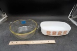 Pyrex Glass Dish & Fire-King Baking Dish