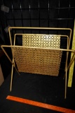Golden Metal Magazine Rack