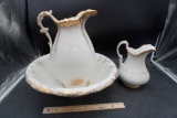 Johnson Bros. England Pitcher Bowl & Colonial Pitcher