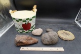 Apple Bucket & Stones