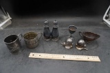 Silver Plated Serving Pieces - Shakers, Cup, Goblet & Creamer