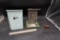 Outhouse Light & Small Wooden Blue Outhouse