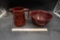 Ar-Crest Stoneware Bowl & Pitcher (W/ Legs Inside)