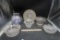 Glass Bowls, Compote & Plate