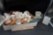 Baskets, Wooden Blocks, Pictures, Clock, Figurine, Plates & Cup