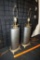 2 - Matching Black Footed Lamps (No Shades)