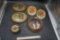 Pheasant Pictures, Dried Flower Art & Brass Apple