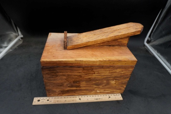 Wooden Shoe Polishing Box
