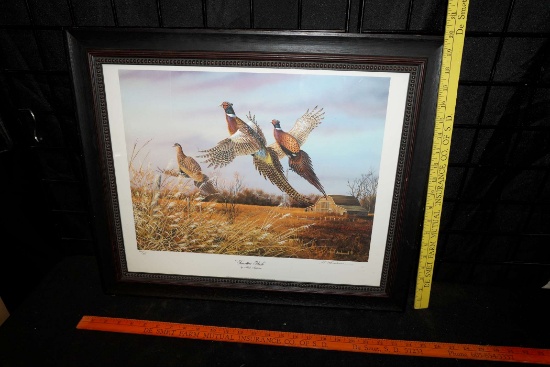 Framed "Fence Line Flush" Signed By Mark Anderson 326/500