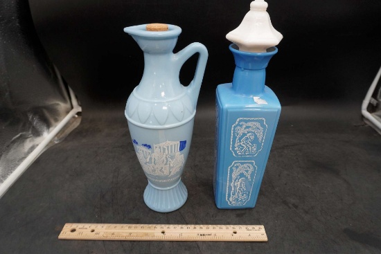 2 - Blue Decanters