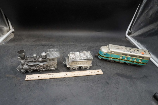 Metal Train & Car, 1974 Banthrico Baltimore & Ohio Train Engine