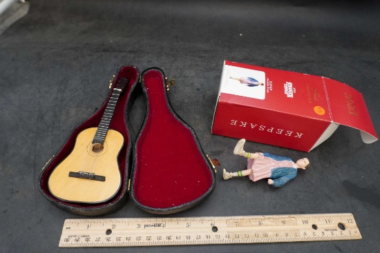 Stranger Things Ornament & Small Guitar
