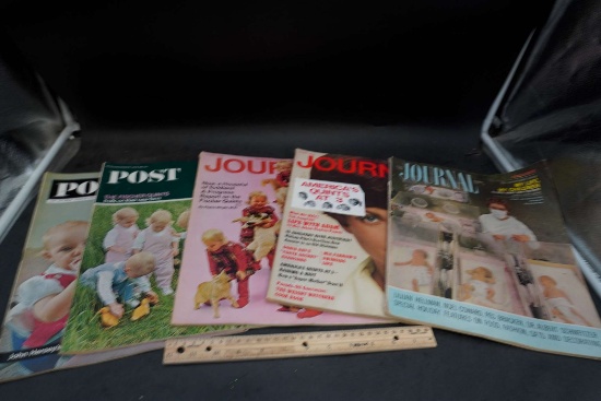 5 - 1960'S Post & Journal Quints Magazines