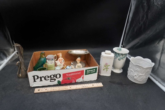 Planter, Vase, Canister, Figurines, Creamer & Compote