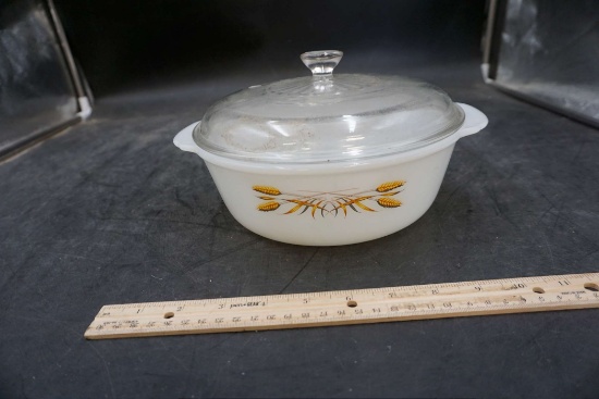 Fire-King Dish W/ Lid