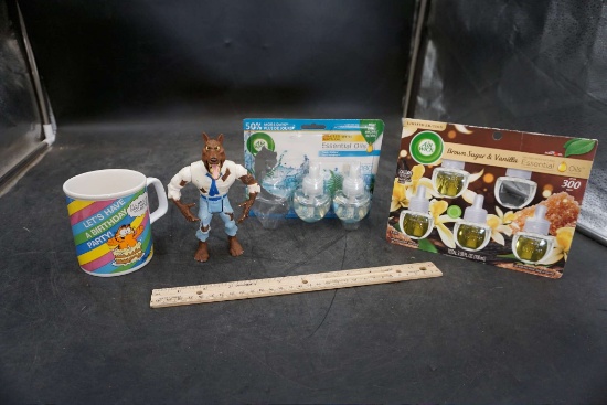 Air Wick Refills, Wolf Figurine & Garfield Mug
