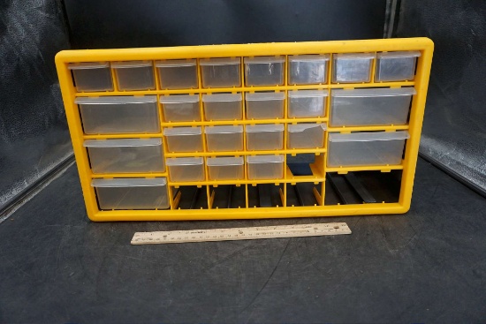 Plastic Drawer Cabinet (Some Drawers Are Missing)