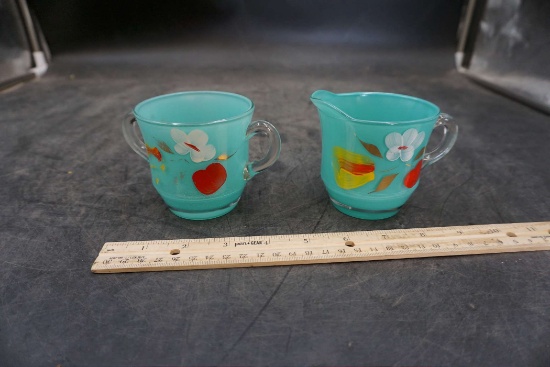 Vintage Bartlett Collins Cream & Sugar Set
