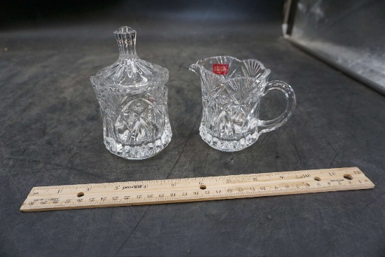 Cristal D'Arques Paris Cream & Sugar Set