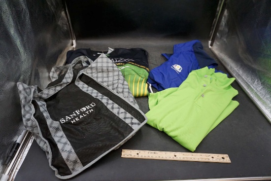 Sanford Bag, P.G.A. Polo (Xl), Vest (Large) & X.M.X. Shirt (Large)