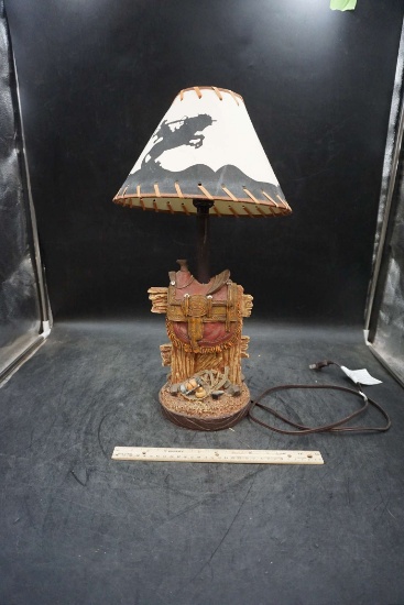 Saddle Cowboy Lamp