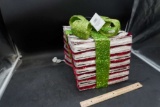 Lighted Green Bow Present