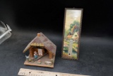 Wooden Thermometer & Advertising Thermometer From Hoven, S.Dak.