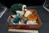 Swan Planters, Figurines  & Candy Dish