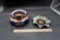 Seagram'S Benchmark Bourbon Decanter & Seal Of The President Ruffle Ashtray?