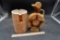 1868 Beam Decanter & Ceramic Brick Vase?