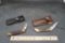 2 - Old Folding Knives W/ Sheath Belt Clips