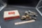 Wm Penn Cigar Box W/ Metal Vehicles (Metal Masters, Banthrico Bank W/ Key & Tootsie Toy)