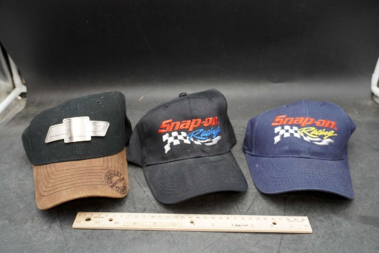 3 - Hats (2 Snap-On & 1 Chevy)