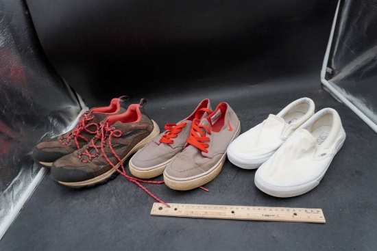 3 Pairs Of Shoes (Vans 7.5, Nike 8.5 & Columbia 9.5)