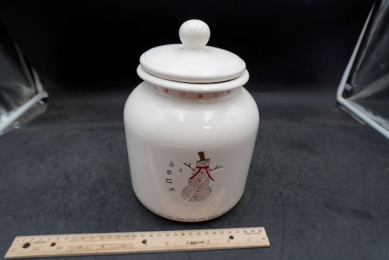 Snowman Snow Day Cookie Jar