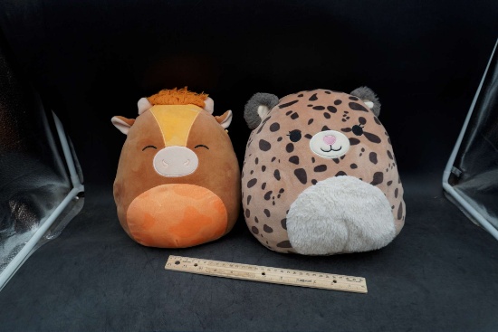 Stuffed Animals (2 - Cow & Leopard)
