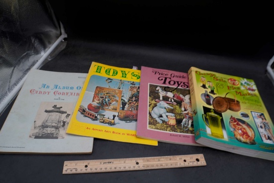 4 Books - Flea Mark, Toys Price Guide, Toys & Candy Containers