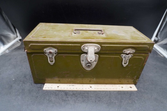 Green Metal Lock Box