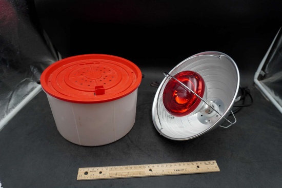 Minnow Bucket? & Heat Lamp