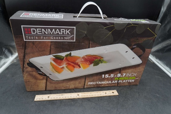 Denmark 15.5 X 9.7 Inch Porcelain Rectangular Platter