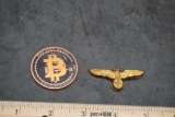 1 Oz Pure Copper Bitcoin Round & Nazi Emblem
