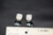 Sterling Silver Onyx Mother Of Pearl Earrings