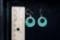 Earrings W/ Turquoise Colored Stone