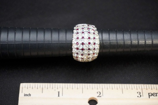 Nolan Miller Red & White Stone Ring