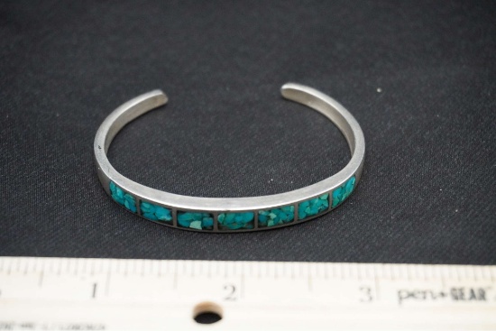 Sterling Silver Turquoise Bracelet